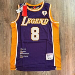 NWT Headgear Classics Kobe Bryant Mamba Legend Patch Men's Basketball Jersey M